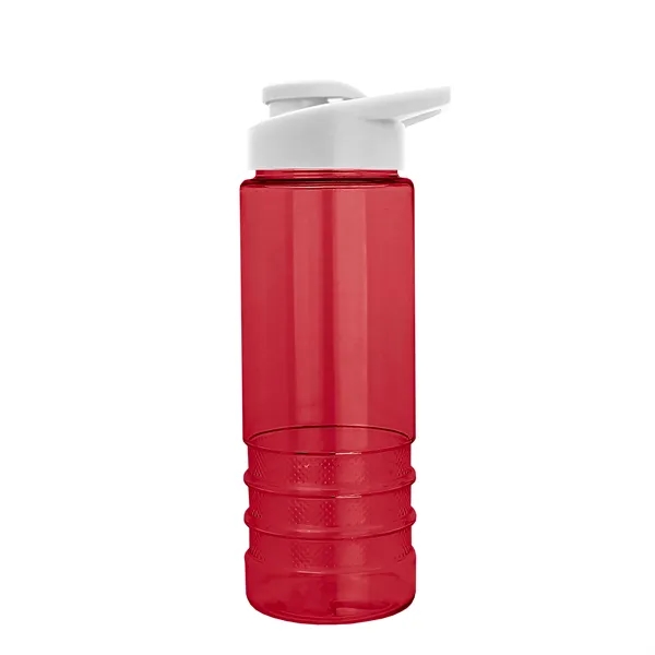 Salute-2 is 24 oz Transparent Bottle with snap lid. Grooved grip... from ASI 40480 Koozie Group