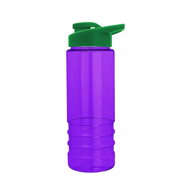 Salute-2 is 24 oz Transparent Bottle with snap lid. Grooved grip... from ASI 40480 Koozie Group