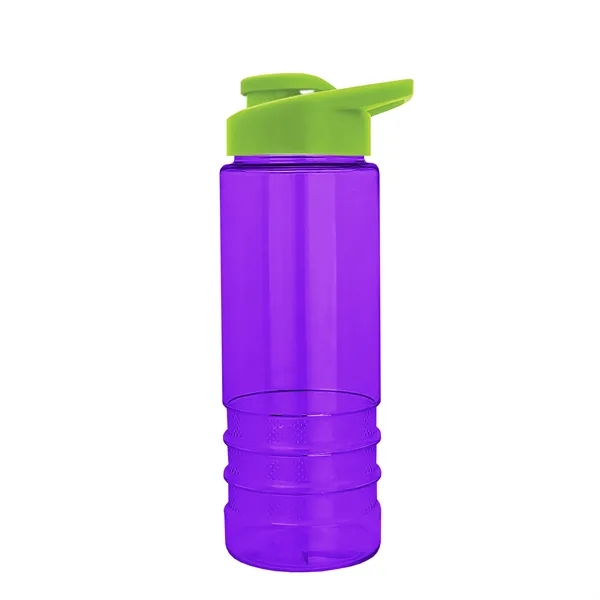 Salute-2 is 24 oz Transparent Bottle with snap lid. Grooved grip... from ASI 40480 Koozie Group