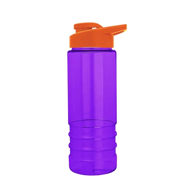 Salute-2 is 24 oz Transparent Bottle with snap lid. Grooved grip... from ASI 40480 Koozie Group