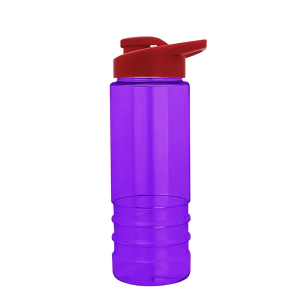 Salute-2 is 24 oz Transparent Bottle with snap lid. Grooved grip... from ASI 40480 Koozie Group