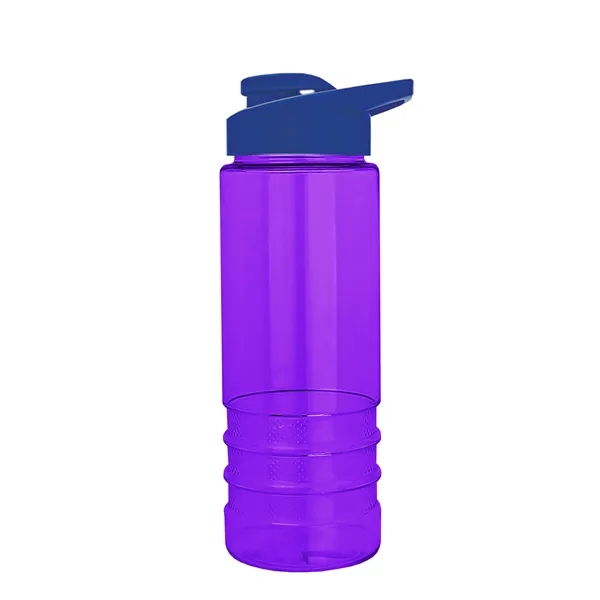 Salute-2 is 24 oz Transparent Bottle with snap lid. Grooved grip... from ASI 40480 Koozie Group