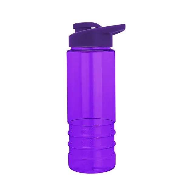 Salute-2 is 24 oz Transparent Bottle with snap lid. Grooved grip... from ASI 40480 Koozie Group