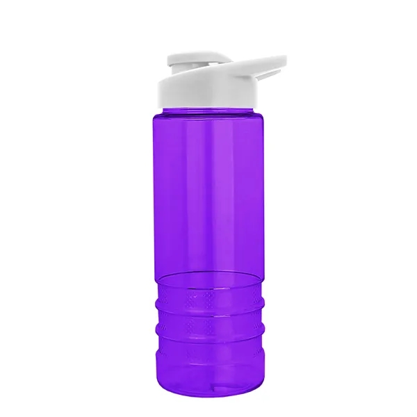 Salute-2 is 24 oz Transparent Bottle with snap lid. Grooved grip... from ASI 40480 Koozie Group
