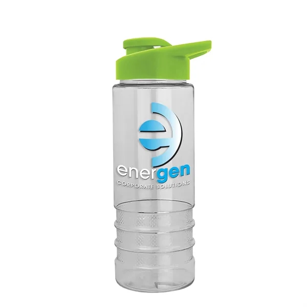 Salute-2 is 24 oz Transparent Bottle with snap lid. Grooved grip... from ASI 40480 Koozie Group
