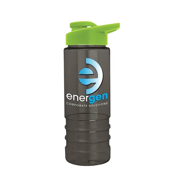 Salute-2 is 24 oz Transparent Bottle with snap lid. Grooved grip... from ASI 40480 Koozie Group