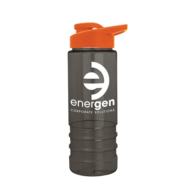 Salute-2 is 24 oz Transparent Bottle with snap lid. Grooved grip... from ASI 40480 Koozie Group