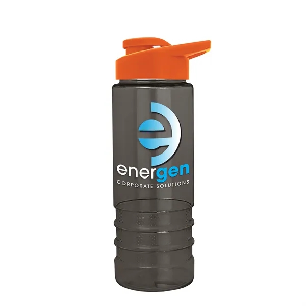 Salute-2 is 24 oz Transparent Bottle with snap lid. Grooved grip... from ASI 40480 Koozie Group