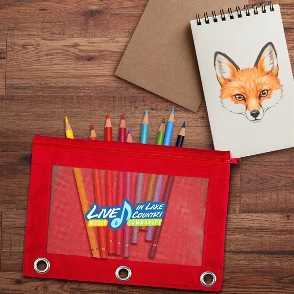 Recycled Mesh Binder Pouch... from ASI 30208 A P Specialties / AP Specialties