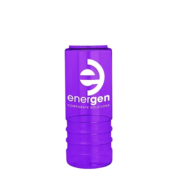 Salute-2 is 24 oz Transparent Bottle with snap lid. Grooved grip... from ASI 40480 Koozie Group