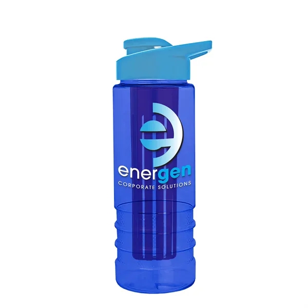 Salute Infuser - 24 oz. Bottle with Drink-Thru Lid... from ASI 40480 Koozie Group