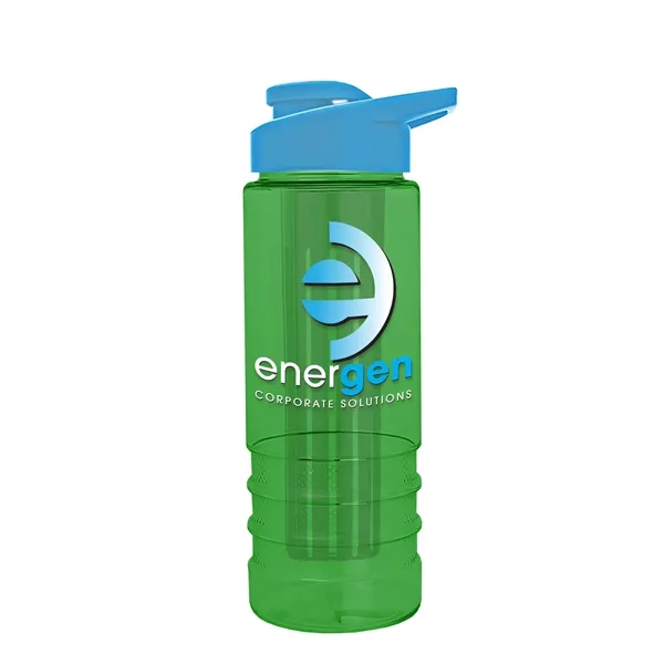 Salute Infuser - 24 oz. Bottle with Drink-Thru Lid... from ASI 40480 Koozie Group