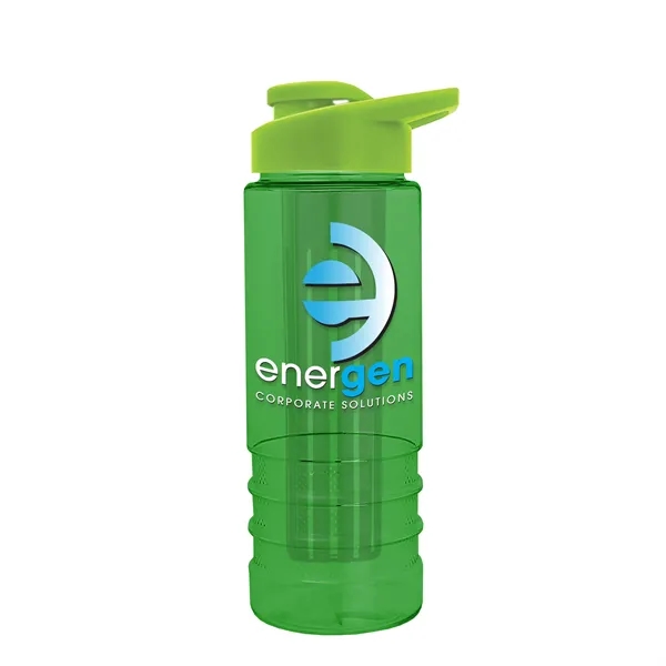 Salute Infuser - 24 oz. Bottle with Drink-Thru Lid... from ASI 40480 Koozie Group