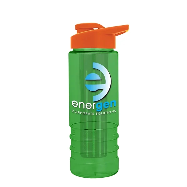 Salute Infuser - 24 oz. Bottle with Drink-Thru Lid... from ASI 40480 Koozie Group