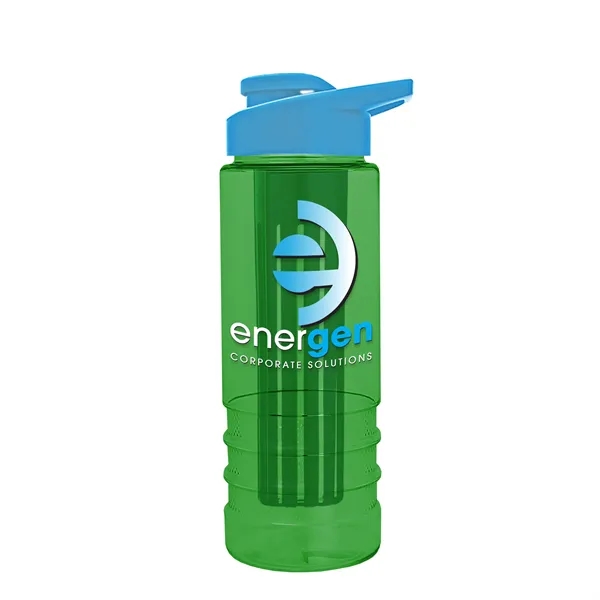 Salute Infuser - 24 oz. Bottle with Drink-Thru Lid... from ASI 40480 Koozie Group