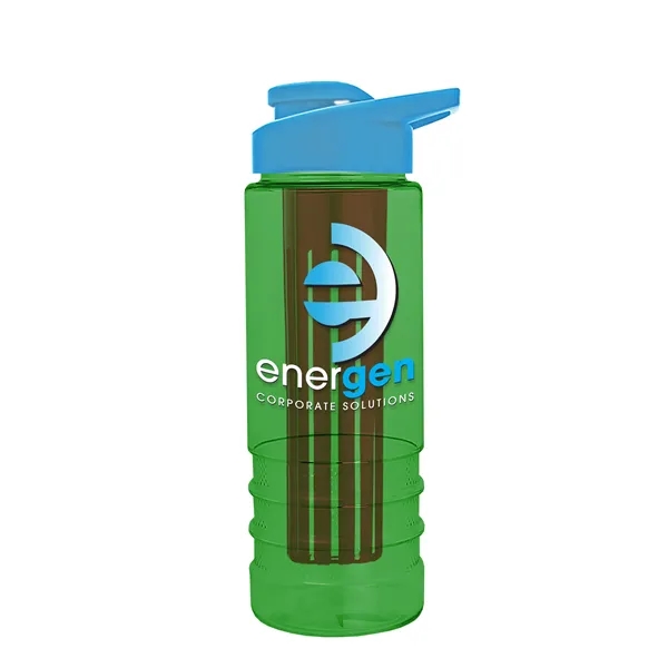 Salute Infuser - 24 oz. Bottle with Drink-Thru Lid... from ASI 40480 Koozie Group