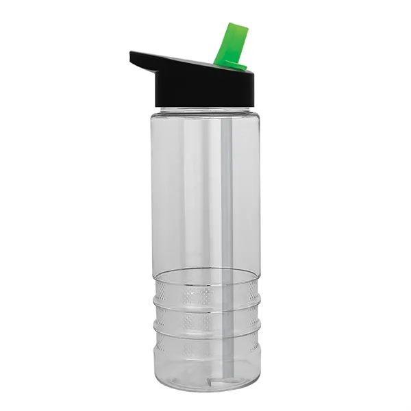 Salute-2, 24 oz Transparent Bottle with Flip Straw Lid... from ASI 40480 Koozie Group
