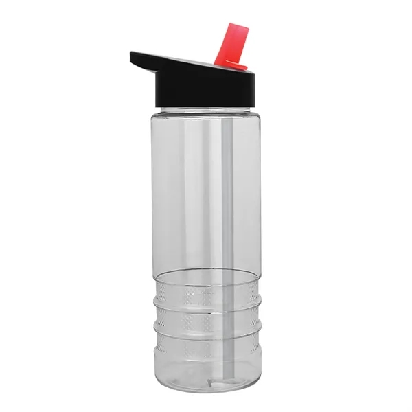 Salute-2, 24 oz Transparent Bottle with Flip Straw Lid... from ASI 40480 Koozie Group