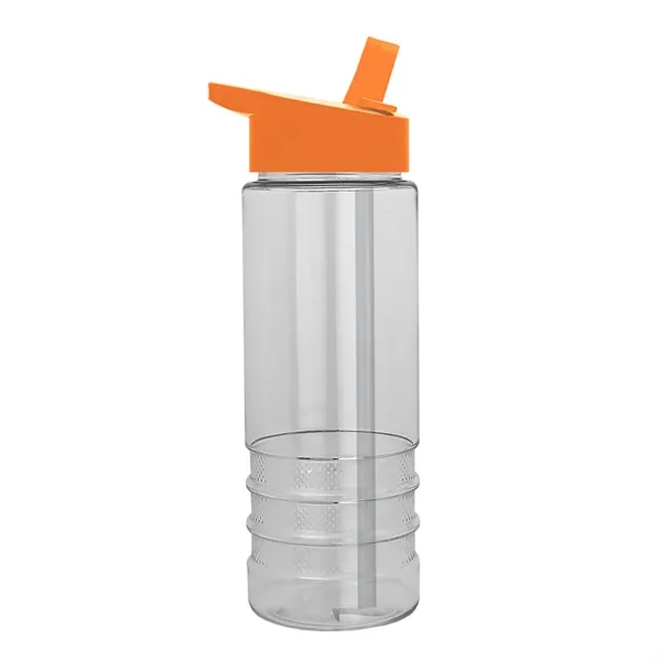Salute-2, 24 oz Transparent Bottle with Flip Straw Lid... from ASI 40480 Koozie Group