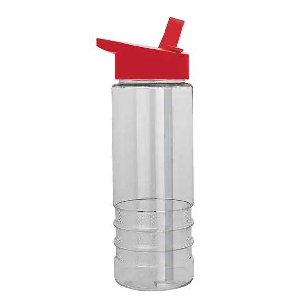 Salute-2, 24 oz Transparent Bottle with Flip Straw Lid... from ASI 40480 Koozie Group
