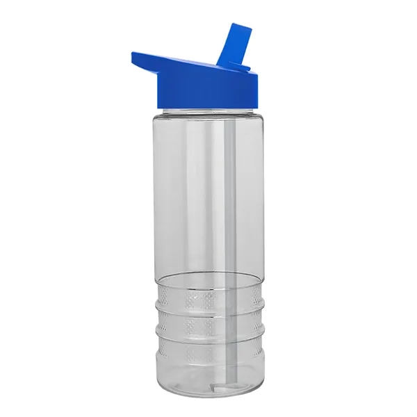 Salute-2, 24 oz Transparent Bottle with Flip Straw Lid... from ASI 40480 Koozie Group