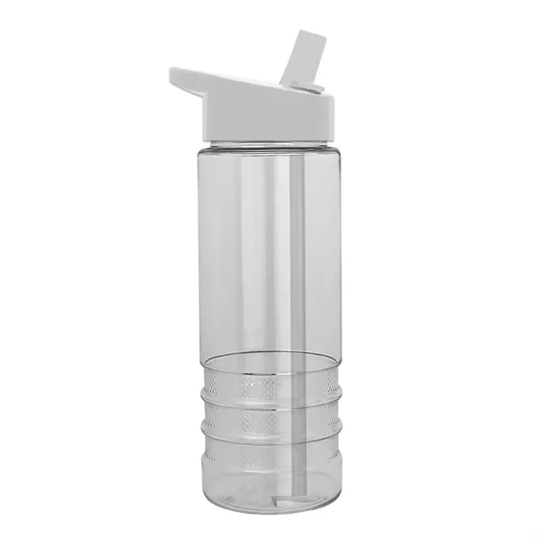 Salute-2, 24 oz Transparent Bottle with Flip Straw Lid... from ASI 40480 Koozie Group