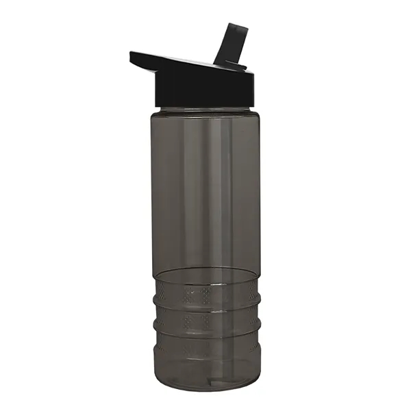 Salute-2, 24 oz Transparent Bottle with Flip Straw Lid... from ASI 40480 Koozie Group