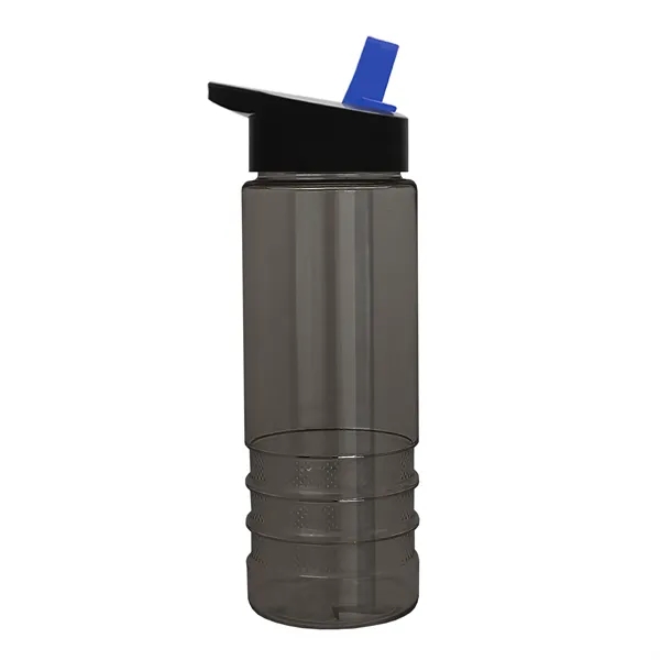 Salute-2, 24 oz Transparent Bottle with Flip Straw Lid... from ASI 40480 Koozie Group
