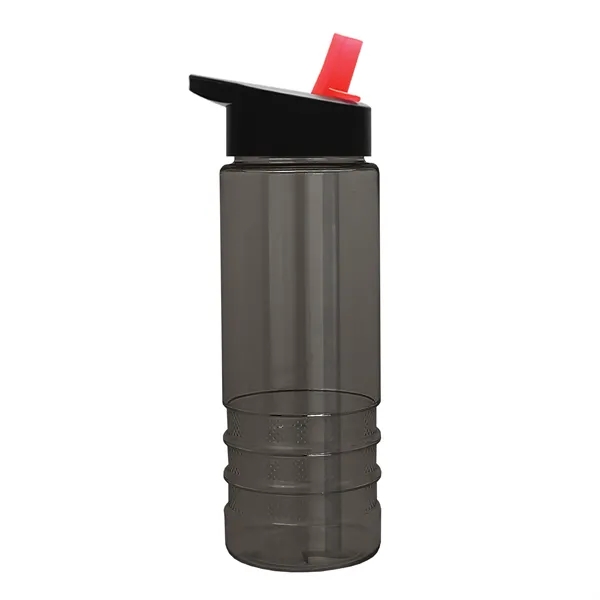Salute-2, 24 oz Transparent Bottle with Flip Straw Lid... from ASI 40480 Koozie Group