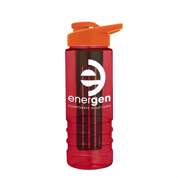 Salute Infuser - 24 oz. Bottle with Drink-Thru Lid... from ASI 40480 Koozie Group