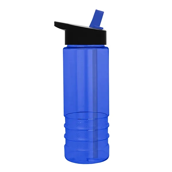Salute-2, 24 oz Transparent Bottle with Flip Straw Lid... from ASI 40480 Koozie Group