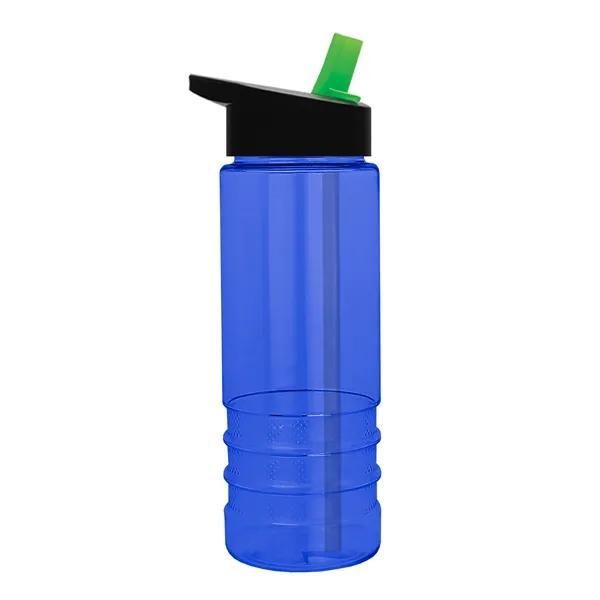 Salute-2, 24 oz Transparent Bottle with Flip Straw Lid... from ASI 40480 Koozie Group