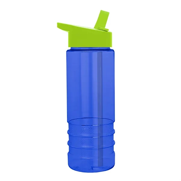 Salute-2, 24 oz Transparent Bottle with Flip Straw Lid... from ASI 40480 Koozie Group