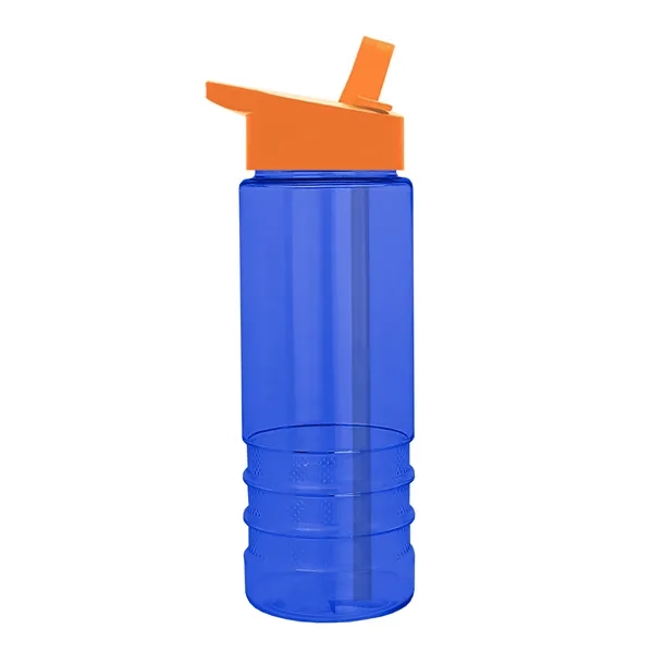 Salute-2, 24 oz Transparent Bottle with Flip Straw Lid... from ASI 40480 Koozie Group