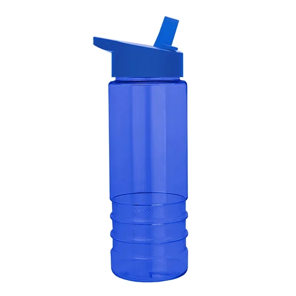 Salute-2, 24 oz Transparent Bottle with Flip Straw Lid... from ASI 40480 Koozie Group