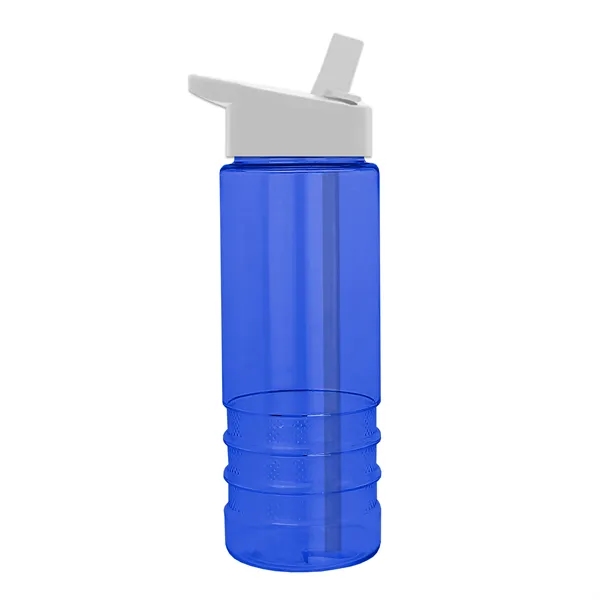 Salute-2, 24 oz Transparent Bottle with Flip Straw Lid... from ASI 40480 Koozie Group