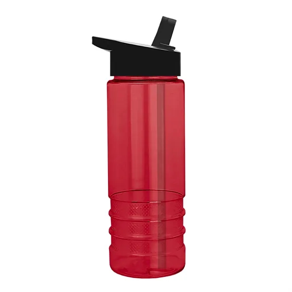 Salute-2, 24 oz Transparent Bottle with Flip Straw Lid... from ASI 40480 Koozie Group