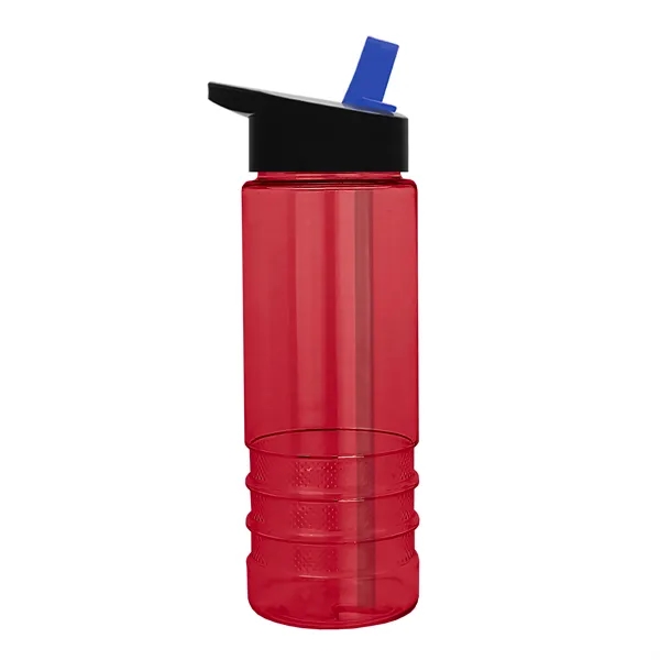 Salute-2, 24 oz Transparent Bottle with Flip Straw Lid... from ASI 40480 Koozie Group