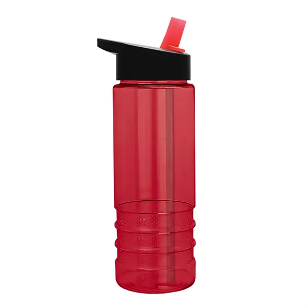 Salute-2, 24 oz Transparent Bottle with Flip Straw Lid... from ASI 40480 Koozie Group