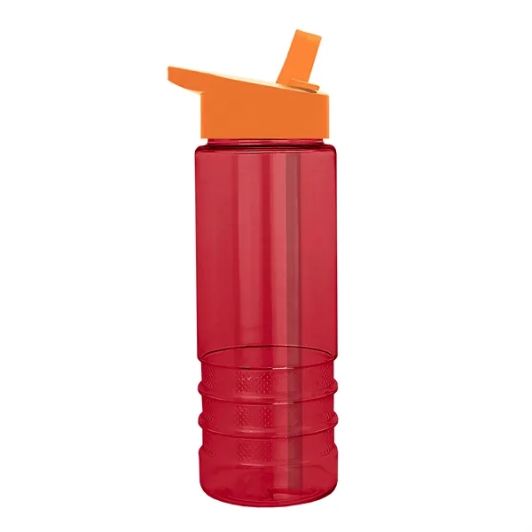 Salute-2, 24 oz Transparent Bottle with Flip Straw Lid... from ASI 40480 Koozie Group