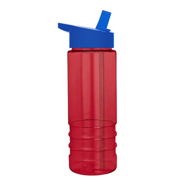Salute-2, 24 oz Transparent Bottle with Flip Straw Lid... from ASI 40480 Koozie Group