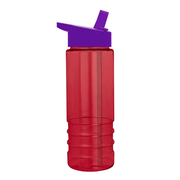 Salute-2, 24 oz Transparent Bottle with Flip Straw Lid... from ASI 40480 Koozie Group