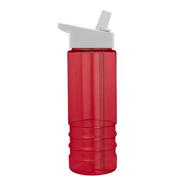 Salute-2, 24 oz Transparent Bottle with Flip Straw Lid... from ASI 40480 Koozie Group