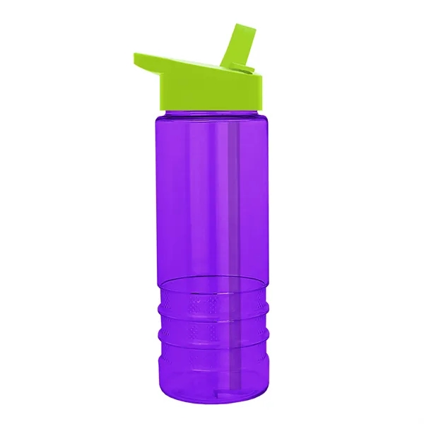 Salute-2, 24 oz Transparent Bottle with Flip Straw Lid... from ASI 40480 Koozie Group