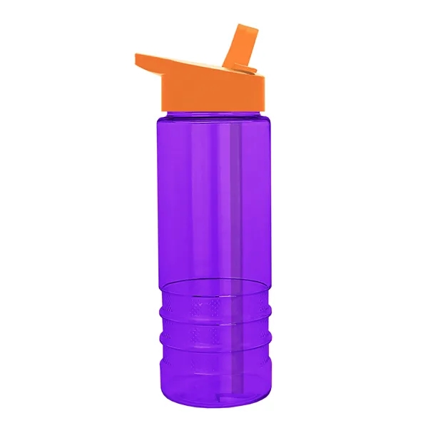Salute-2, 24 oz Transparent Bottle with Flip Straw Lid... from ASI 40480 Koozie Group
