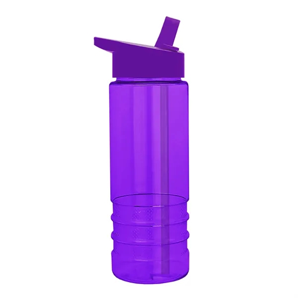 Salute-2, 24 oz Transparent Bottle with Flip Straw Lid... from ASI 40480 Koozie Group