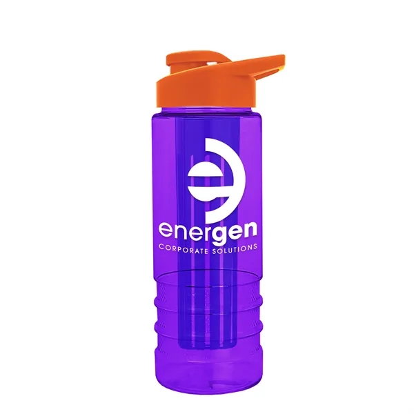 Salute Infuser - 24 oz. Bottle with Drink-Thru Lid... from ASI 40480 Koozie Group