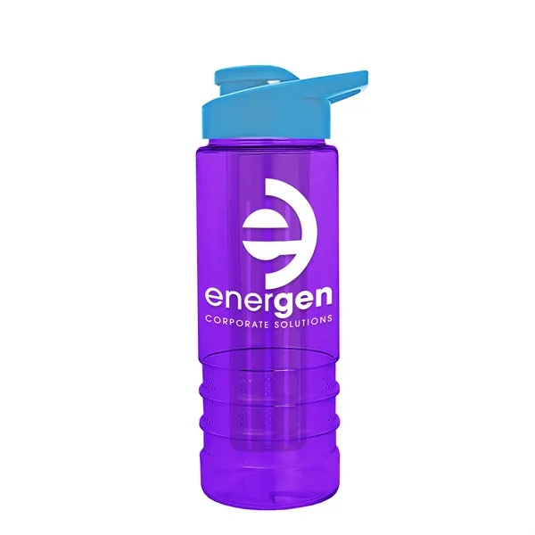 Salute Infuser - 24 oz. Bottle with Drink-Thru Lid... from ASI 40480 Koozie Group