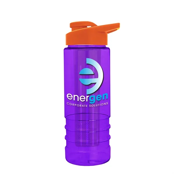 Salute Infuser - 24 oz. Bottle with Drink-Thru Lid... from ASI 40480 Koozie Group