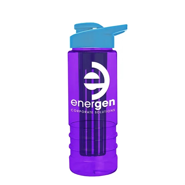 Salute Infuser - 24 oz. Bottle with Drink-Thru Lid... from ASI 40480 Koozie Group